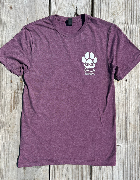 Outer Banks SPCA T-shirt Heather Maroon