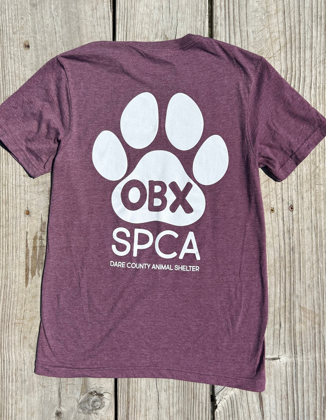 Outer Banks SPCA T-shirt Heather Maroon