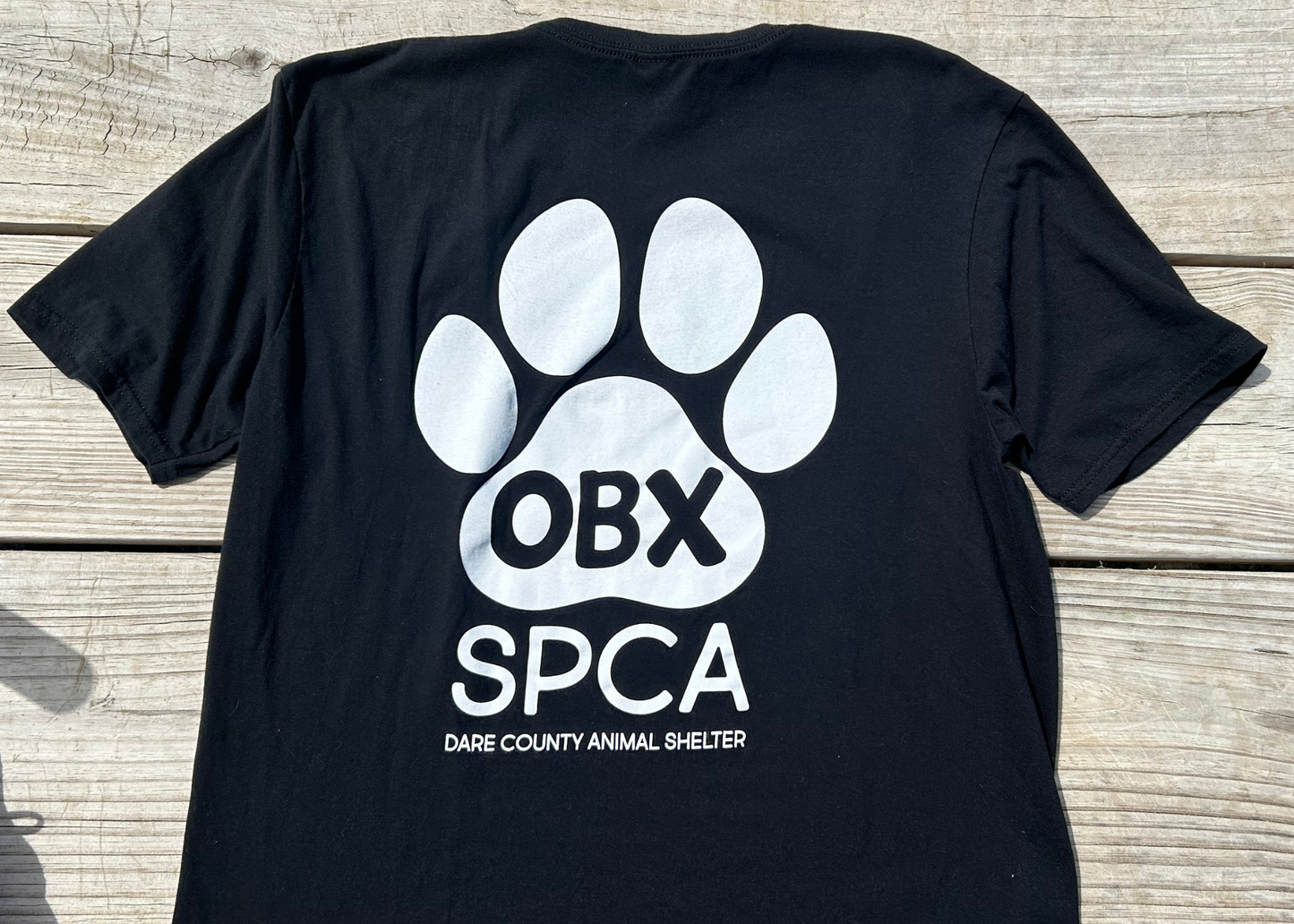 Outer Banks SPCA T-shirt Black V Neck