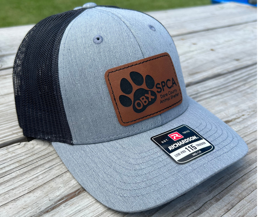 Hat OBX SPCA Adjustable Leather Patch Mesh NEW