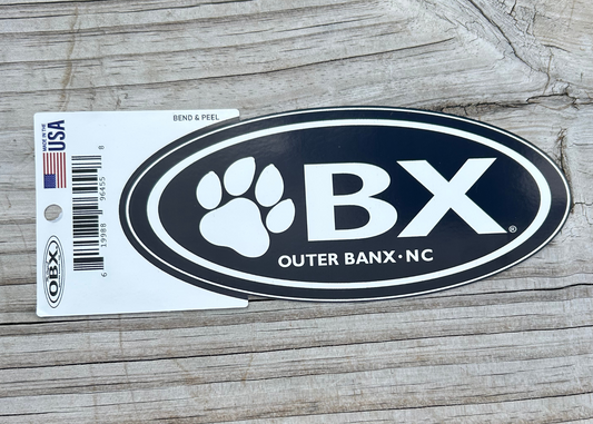 Sticker OBX NC Paw Large 6 3/4"